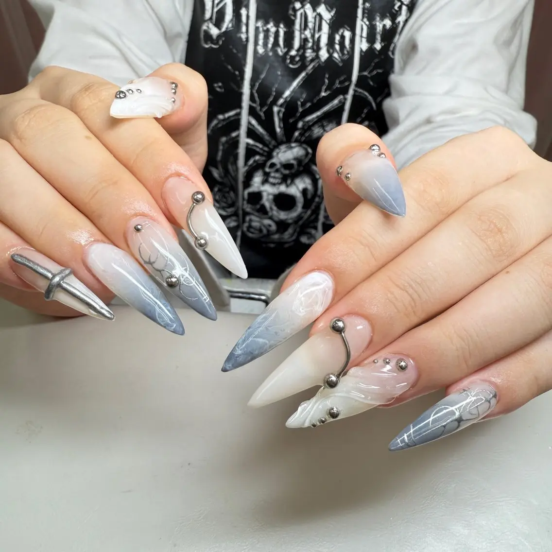 ネイル ハンドネイル ANH ゴテゴテネイルのネイルデザイン