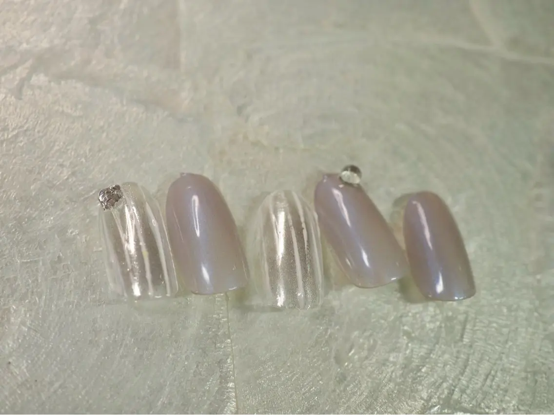ネイル オーロラネイル 桜ネイル フラワーネイル フットネイル フレンチネイル ハンドネイル kiki nail たまプラーザのネイルデザイン