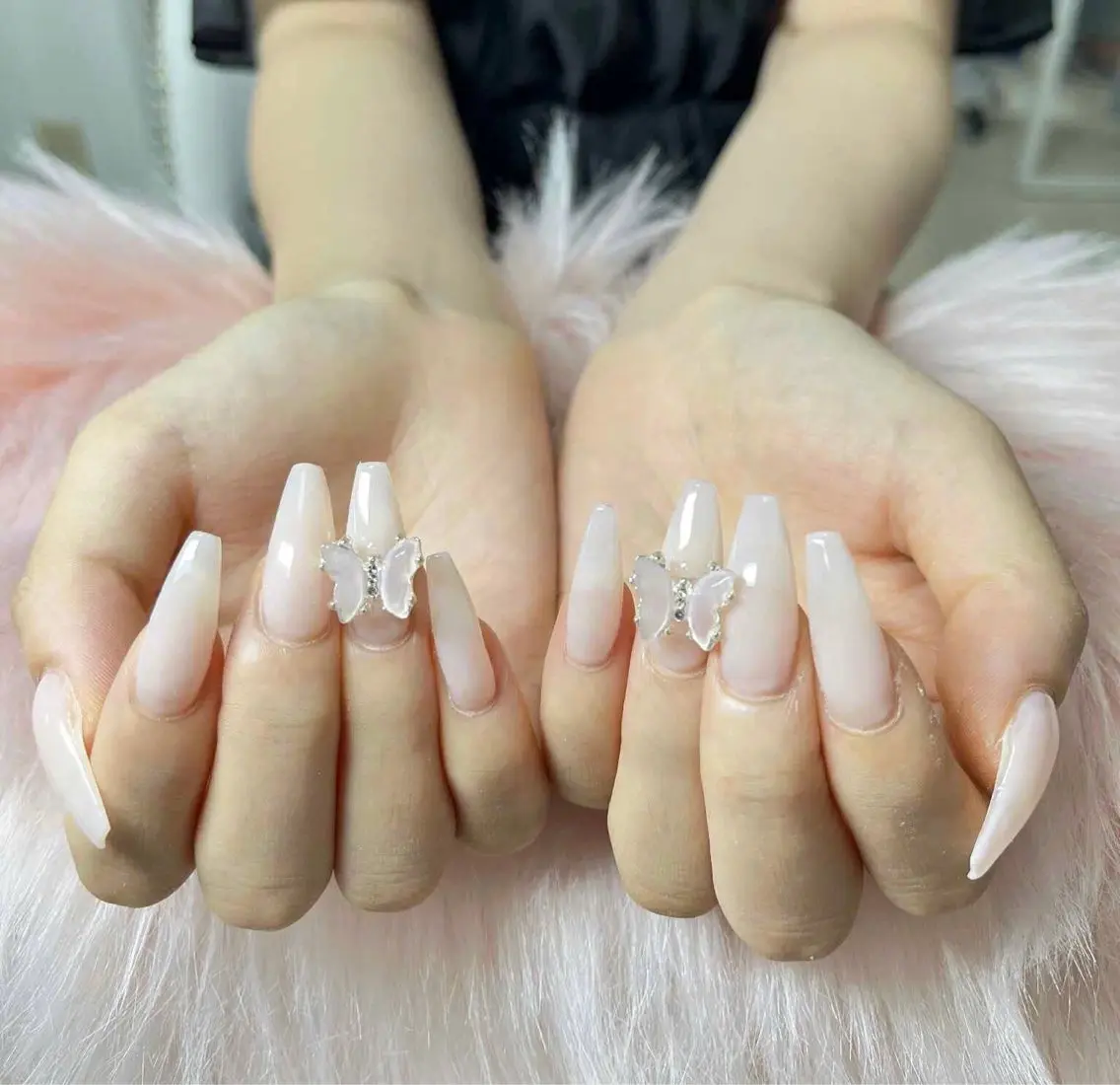 ネイル アートネイル 成人式 ジェルネイル ニュアンスネイル 夏ネイル ハンドネイル neco H.babynailのネイルデザイン