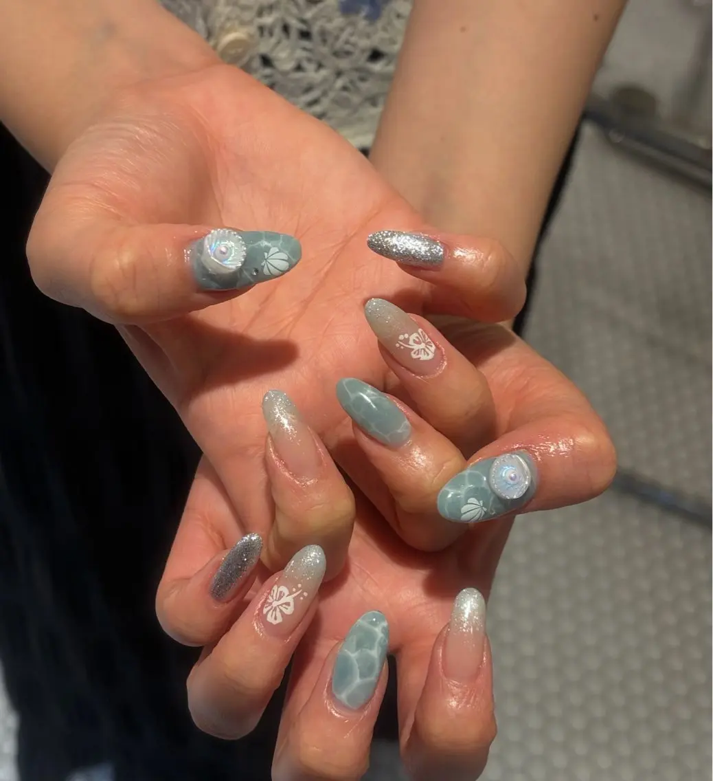 ネイル SHELL NAIL ホノカ🤍のネイルデザイン
