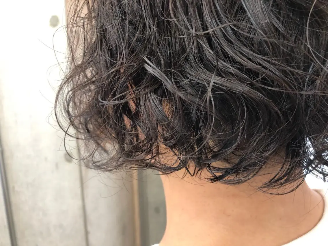 ショート パーマ メンズ HIROKI ”博多 /ボブのヘアスタイル