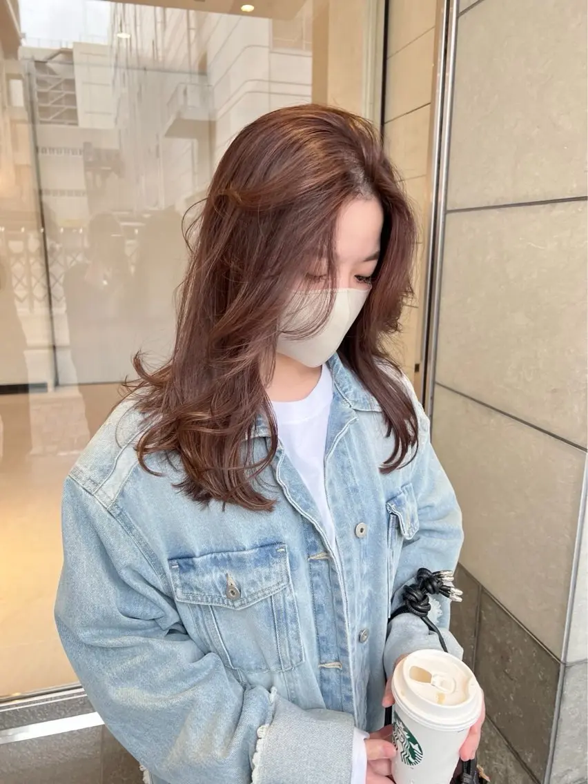 カラー ヘアカラー 矢代 さくらのヘアスタイル