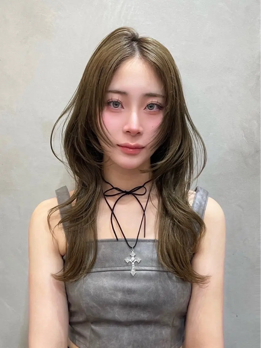 セミロング 大宮🤍縮毛矯正 レイヤー🪽なるのヘアスタイル