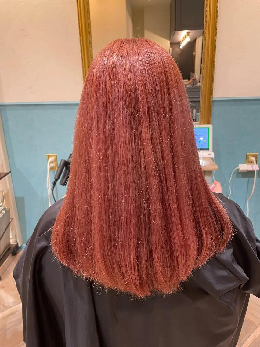 ミディアム カラー ブリーチ ヘアカラー 遠藤 カンナのヘアスタイル