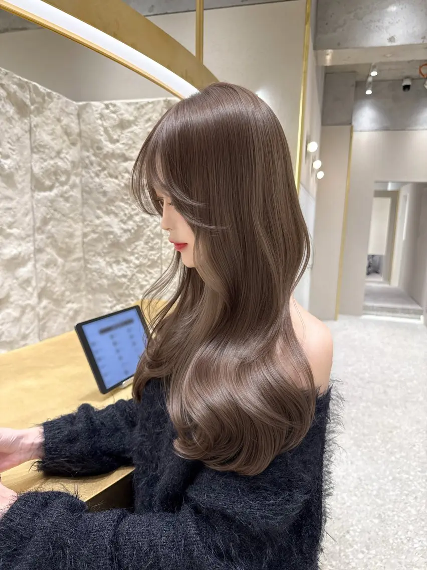 ロング カラー ダブルカラー カット ヘアカラー 山田 雄雅のヘアスタイル