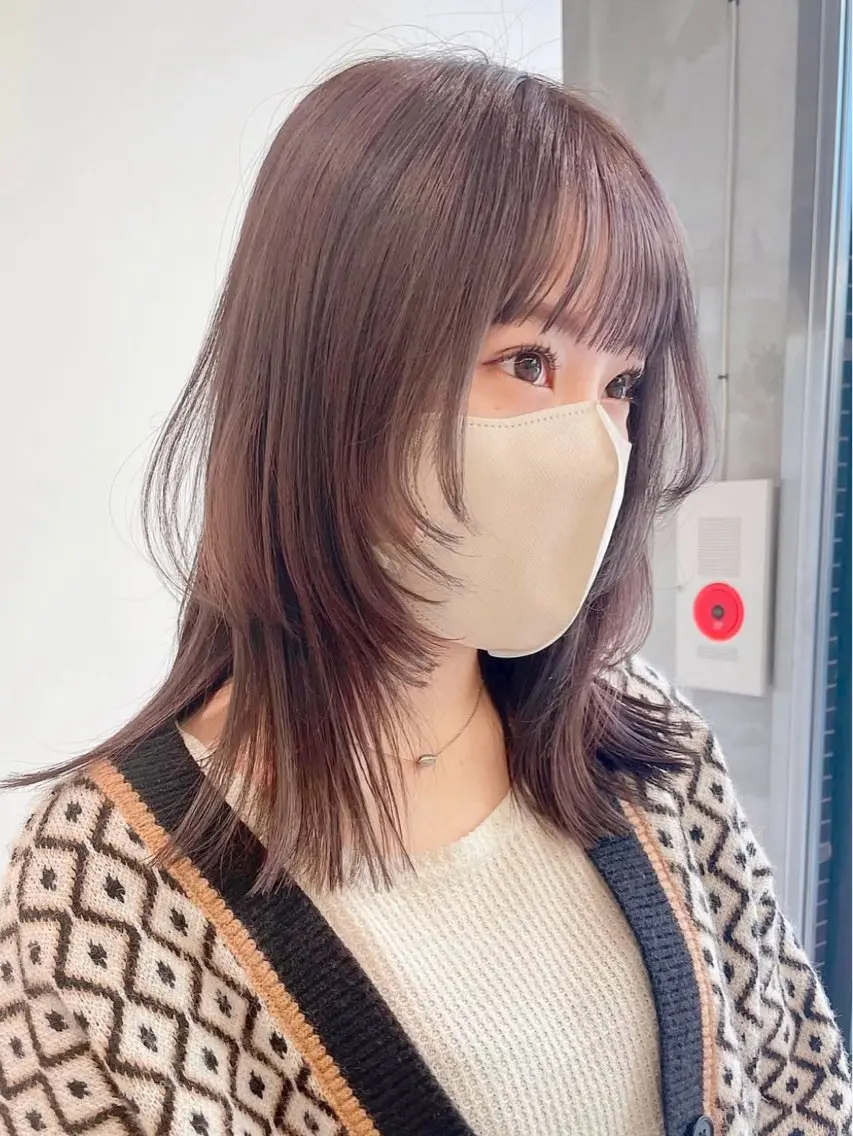 ロング カラー レイヤーカット ちえみ/ ボブ・ショート募集中のヘアスタイル