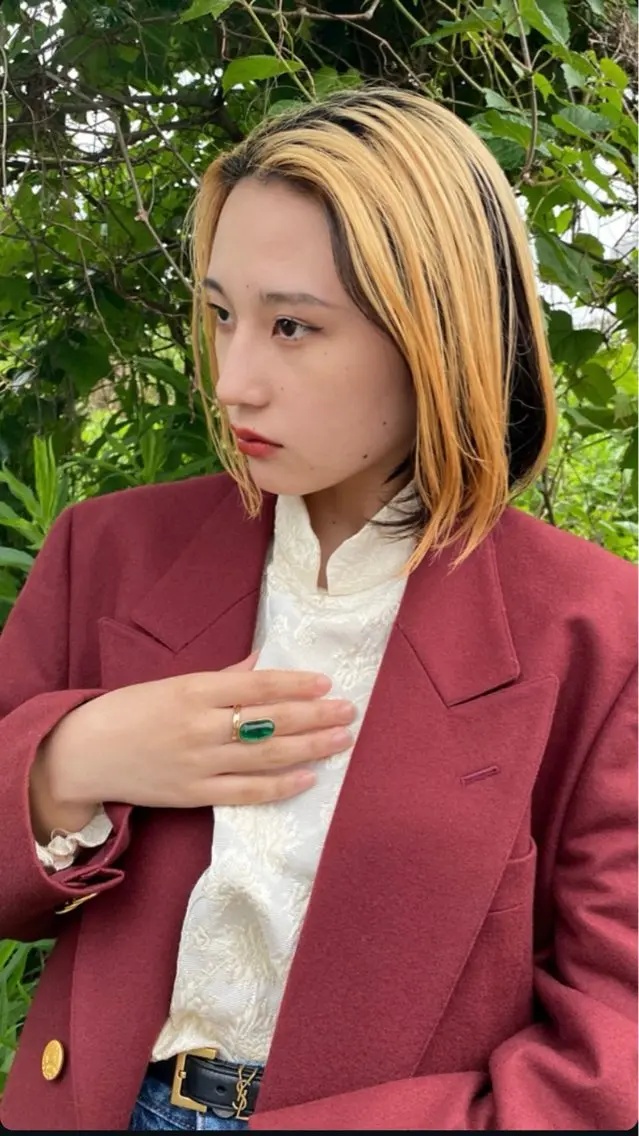 ショート ブリーチなしカラー/ ボブ//おとは🌱のヘアスタイル
