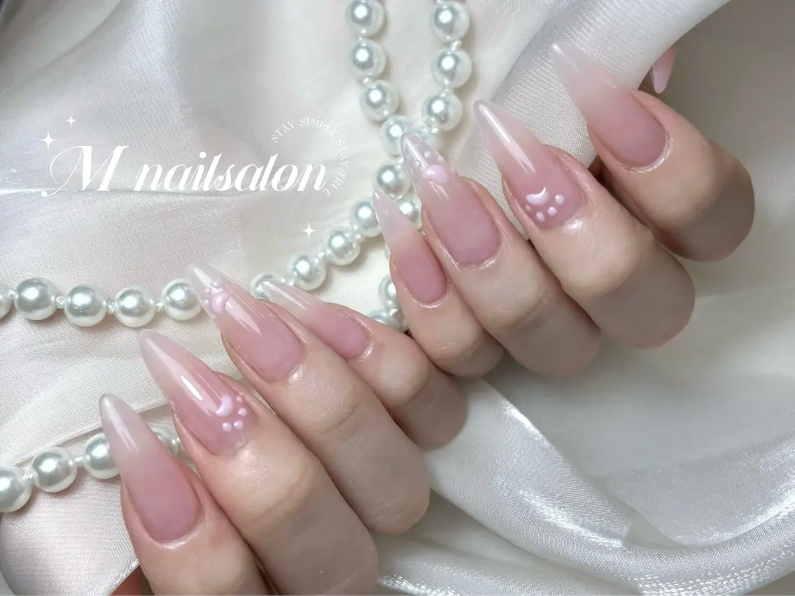 ネイル ハンドネイル M🌷nail 長さだし専門店のネイルデザイン