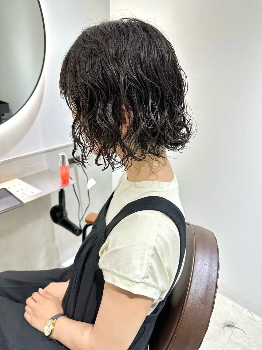 ショート パーマ 髪質改善 縮毛矯正/ レイヤー/銀座/本木のヘアスタイル