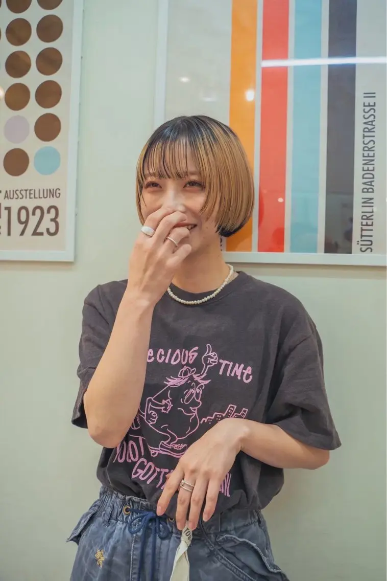 ショート カラー カット 割引中‼️縮毛矯正 船橋駅5分/鈴木杏美のヘアスタイル