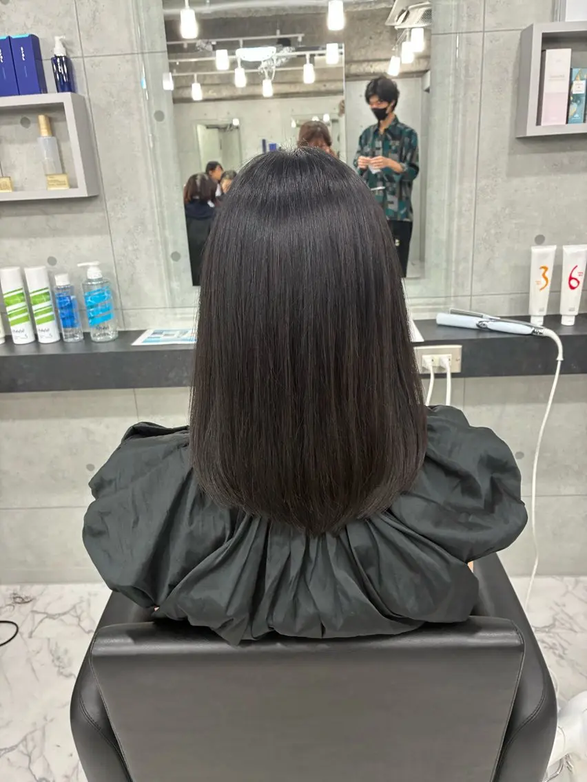 セミロング カット ヘアカラー Endearing 🌟銀座のヘアスタイル