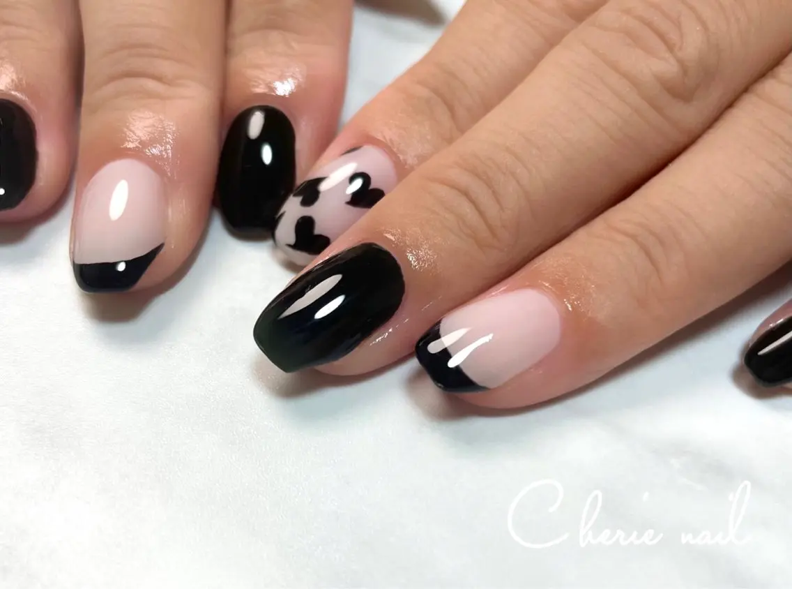 ネイル ハート ハンドネイル Cherienail yunaのネイルデザイン