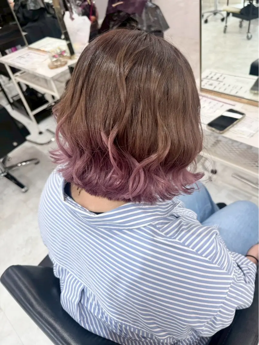 ミディアム カラー 🎀推しカラー🎀 Harunaのヘアスタイル
