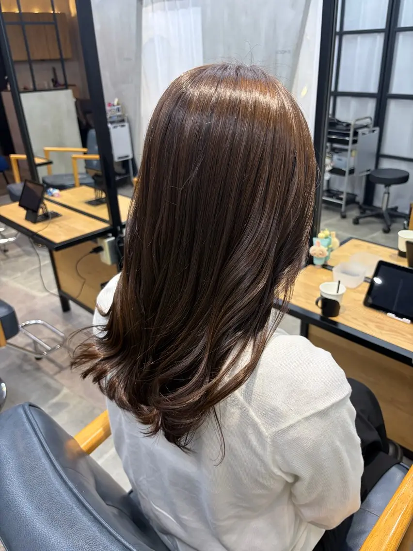 ミディアム カラー カット ヘアカラー アニメオタク美容師/ 艶カラーmiharuのヘアスタイル