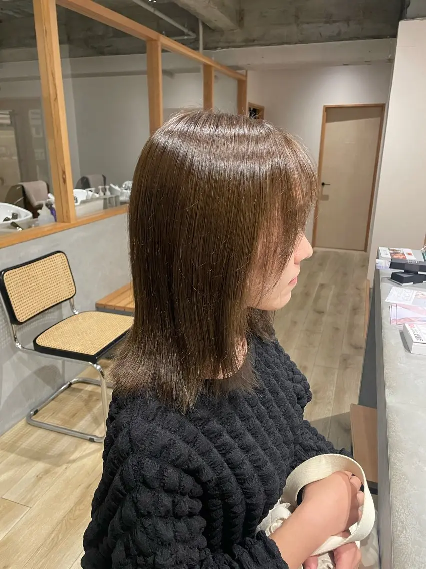カラー 透明感カラー まとい  ︎︎のヘアスタイル