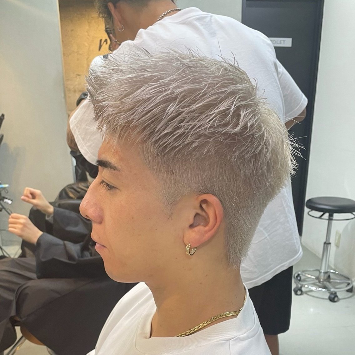 カラー パーマ メンズ メンズパーマ 角田 凌のヘアスタイル