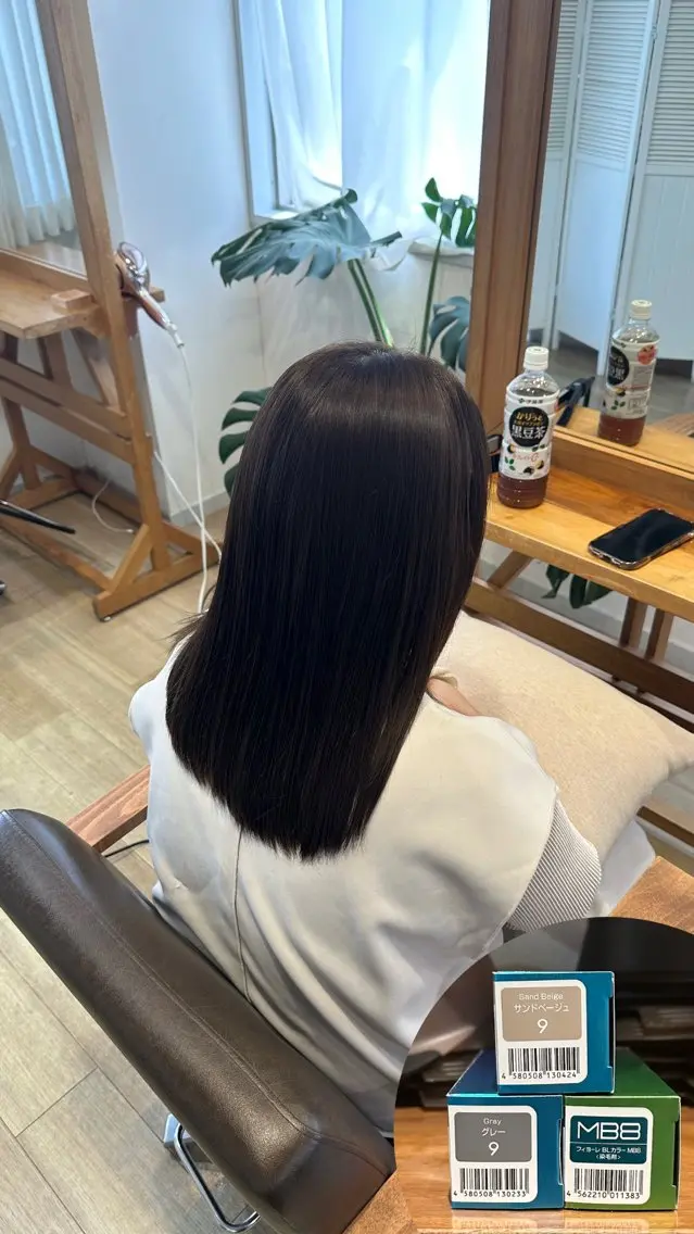 カラー ベージュカラー オリーブベージュ ヘアカラー トリートメント nana /カラー&極上スパのヘアスタイル