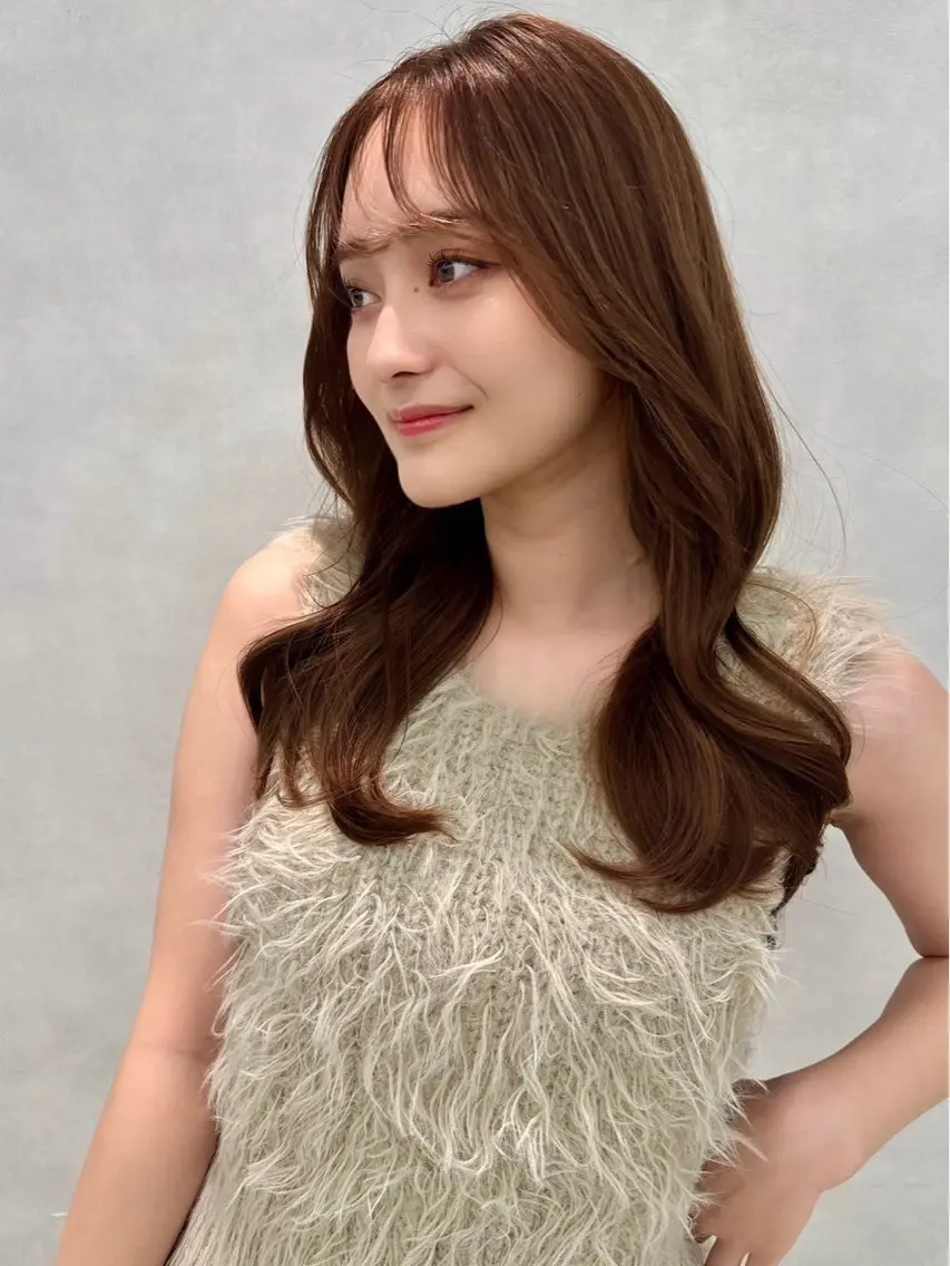 セミロング ヘアセット 透明感カラー/巻き髪 🤍あすみ‎‎‎🤍のヘアスタイル