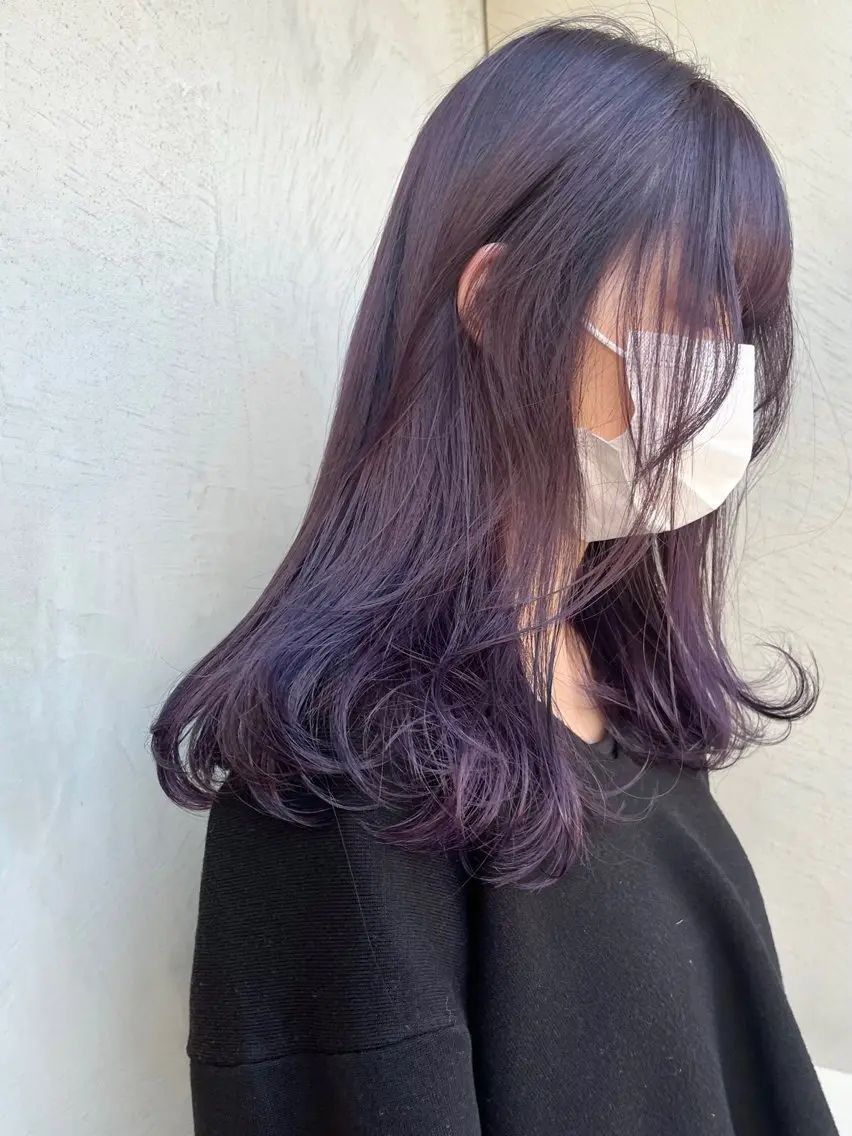 ロング カラー ラベンダーカラー 垢抜け/レイヤー /艶カラー🪼風香のヘアスタイル