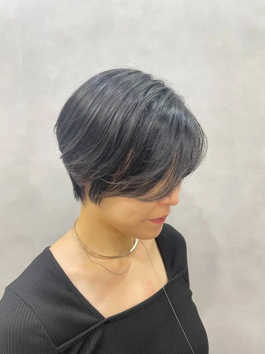 ショート ハンサムショート ショートヘア 似合わせカット｡:* nanaka🌦️のヘアスタイル