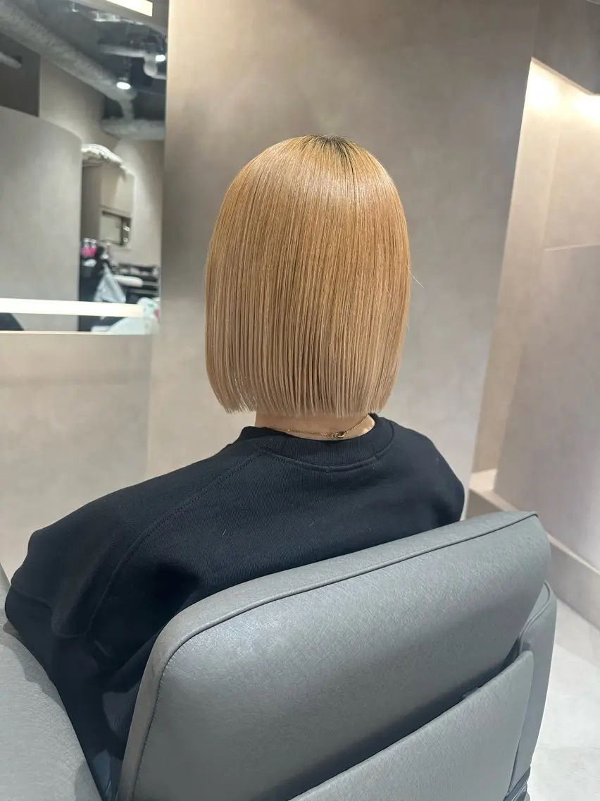 【切りっぱなしボブにしたい方はこれ💇🏻♀️】カット➕Aujua5step🎀(サッシェプレゼント🎁)の写真