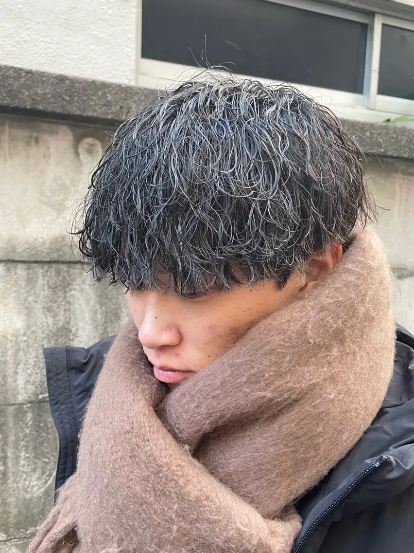 パーマ メンズ メンズパーマ 波巻きパーマ カット パーマ 【マンツーマン接客】 ✂︎🟡酒井司🟡のヘアスタイル
