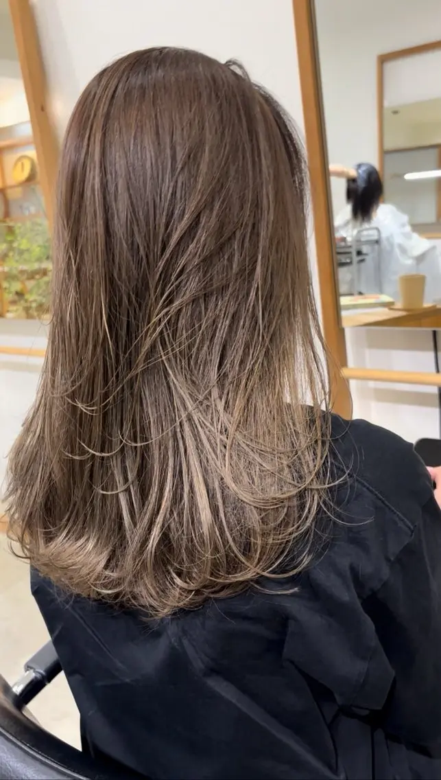 ロング カラー カット ヘアカラー トリートメント hoNua. ＊Ruri＊のヘアスタイル