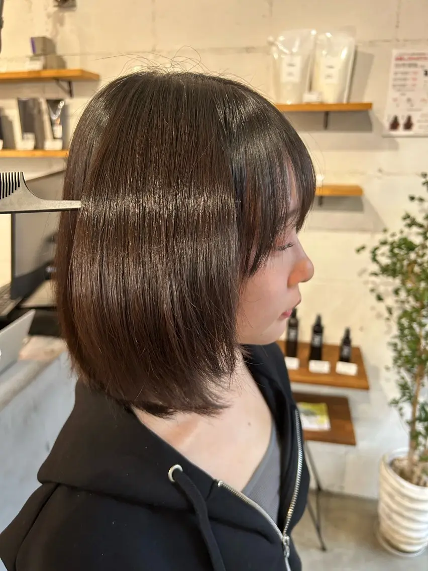 ショート 1回で綺麗になる 髪質改善 小山光のヘアスタイル
