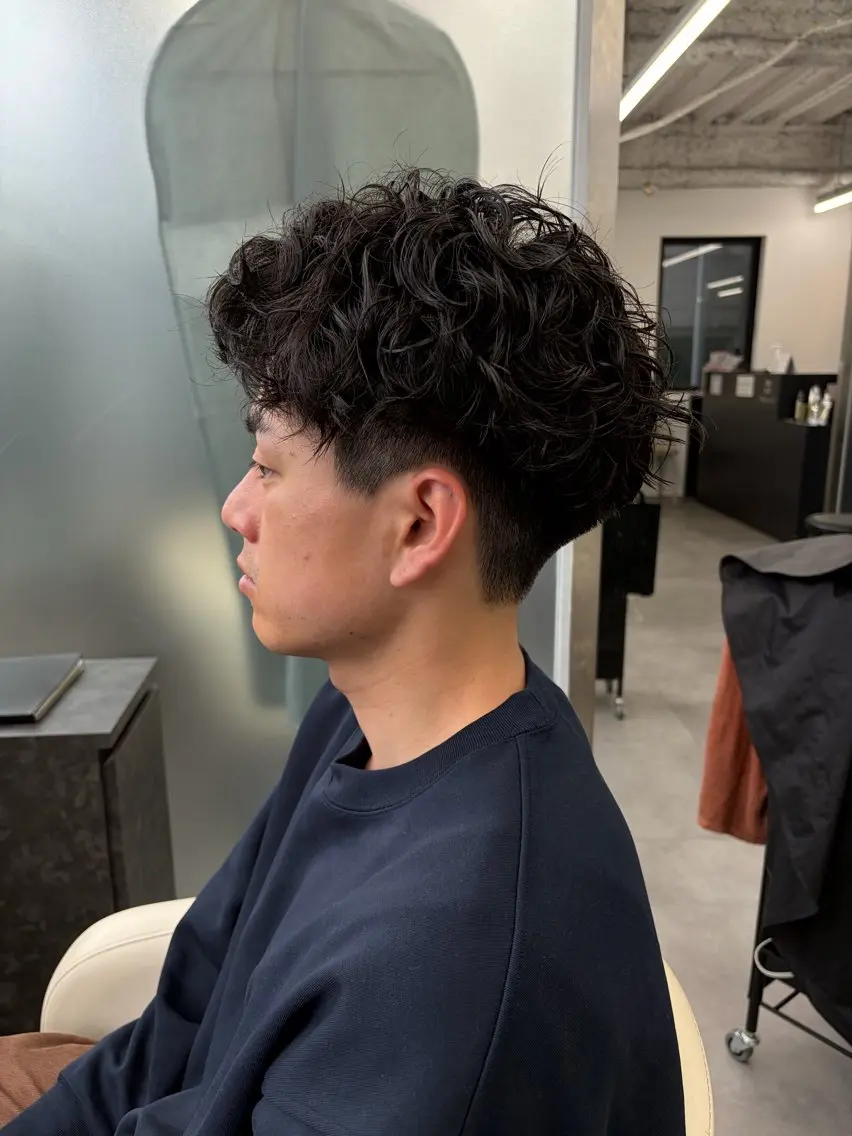 ショート パーマ メンズ メンズカット×パーマ ✂️今井魁人✂️のヘアスタイル