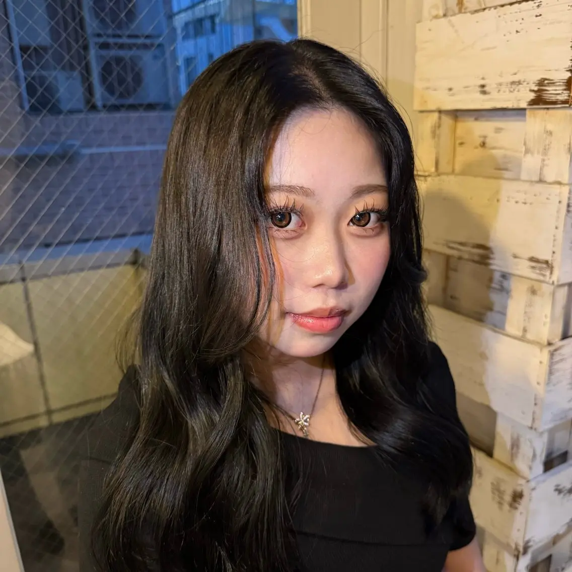 カラー 黒髪 透明感カラー SHIZU ❄️⋆.˚のヘアスタイル
