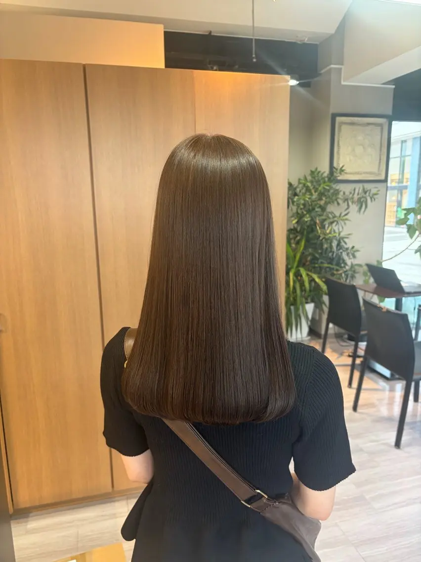 ロング ヘアカラー トリートメント arika マユのヘアスタイル