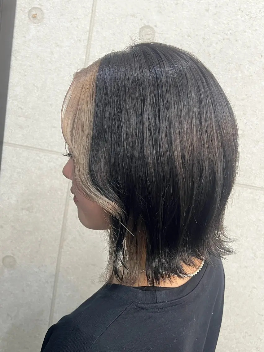 ミディアム カラー ミストバング ベージュカラー  フェイスフレーミング ミルクティーベージュ Anli_ shuri.のヘアスタイル