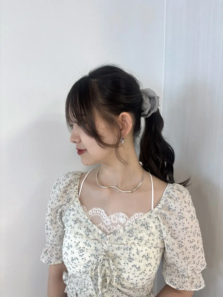 ロング ヘアカラー トリートメント 🐋透明感・ツヤ /韓国風カラー🥣のヘアスタイル