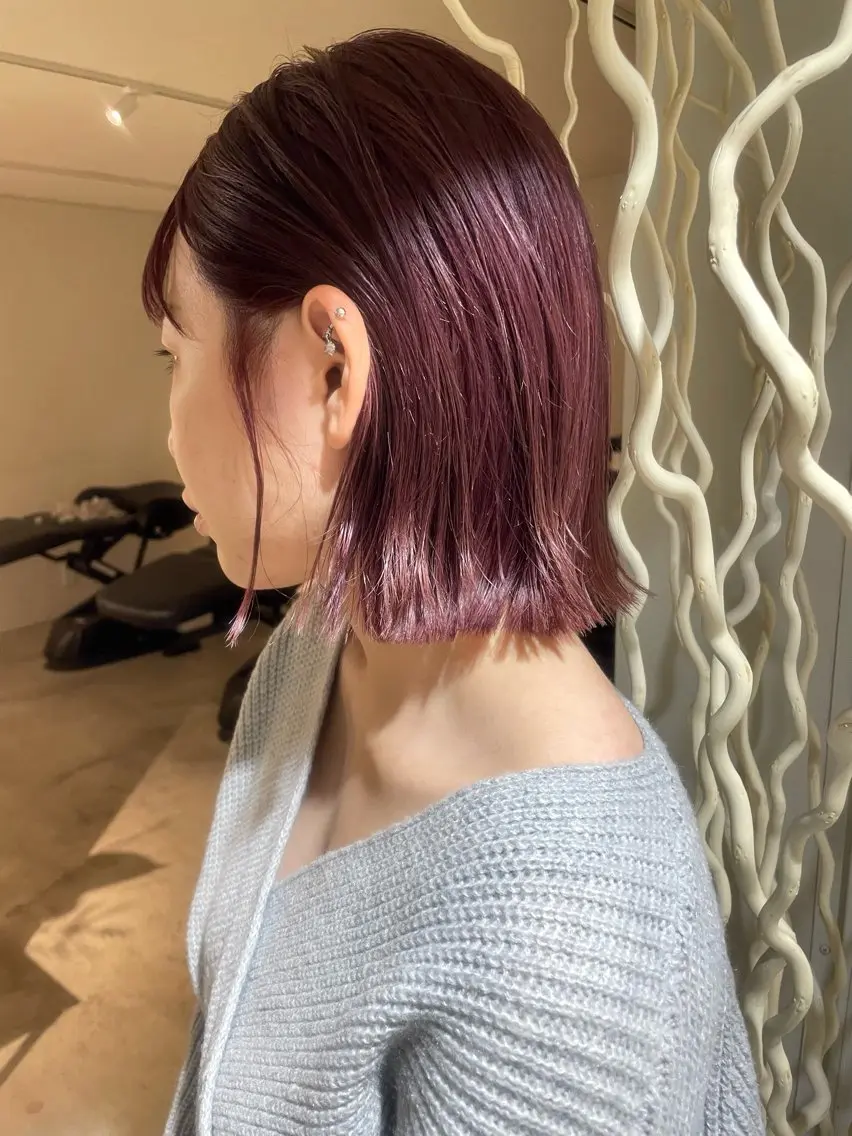 ミディアム カラー ベージュカラー カシス 🪐ナチュラルモード ヘア🪐honokaのヘアスタイル