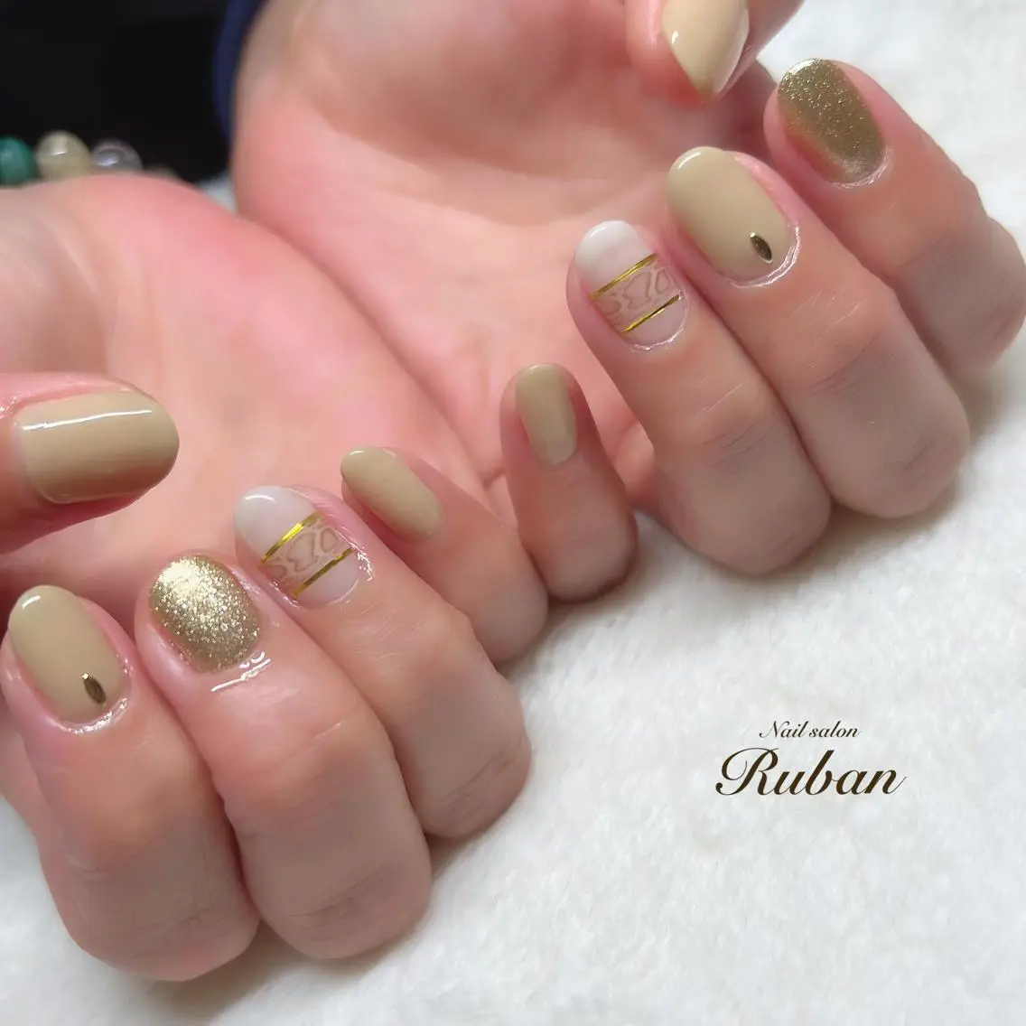 ネイル シンプルネイル Nail salon Rubanのネイルデザイン