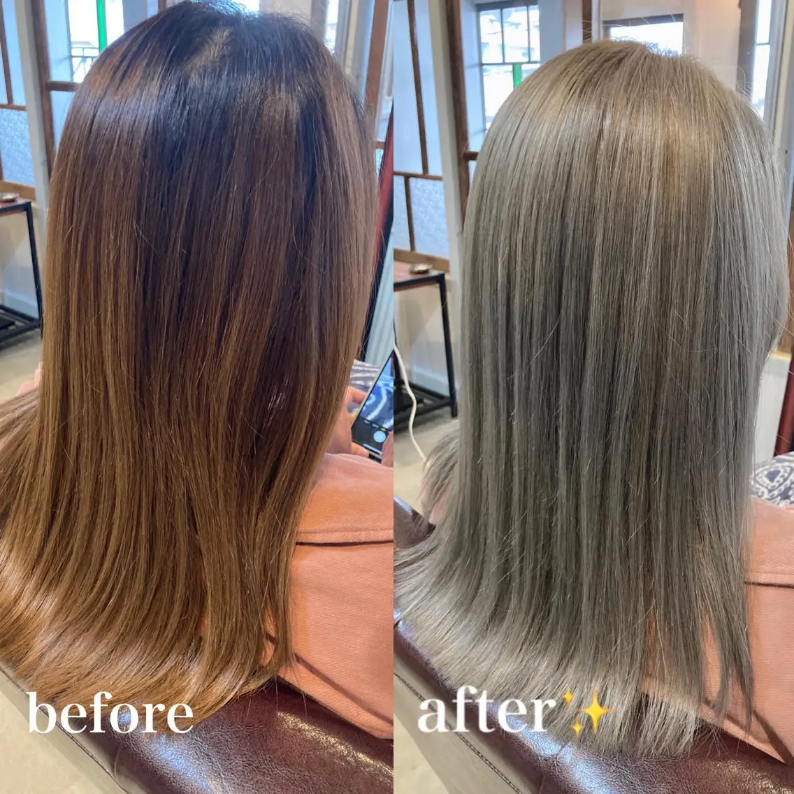 ロング ヘアカラー タカツド ユウキのヘアスタイル
