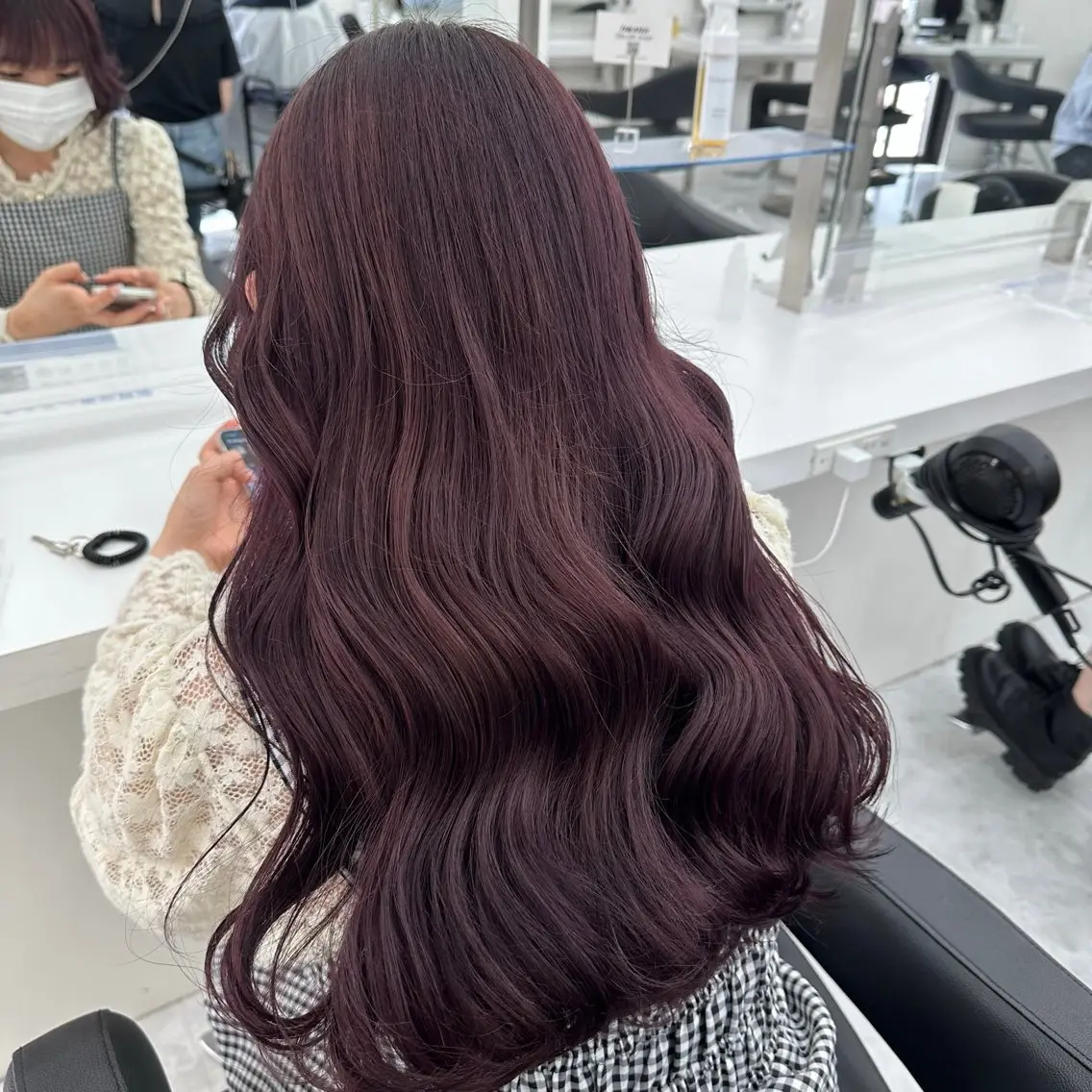 ロング カラー カット ヘアカラー トリートメント ヘアセット レイヤーダブルカラー KYONのヘアスタイル