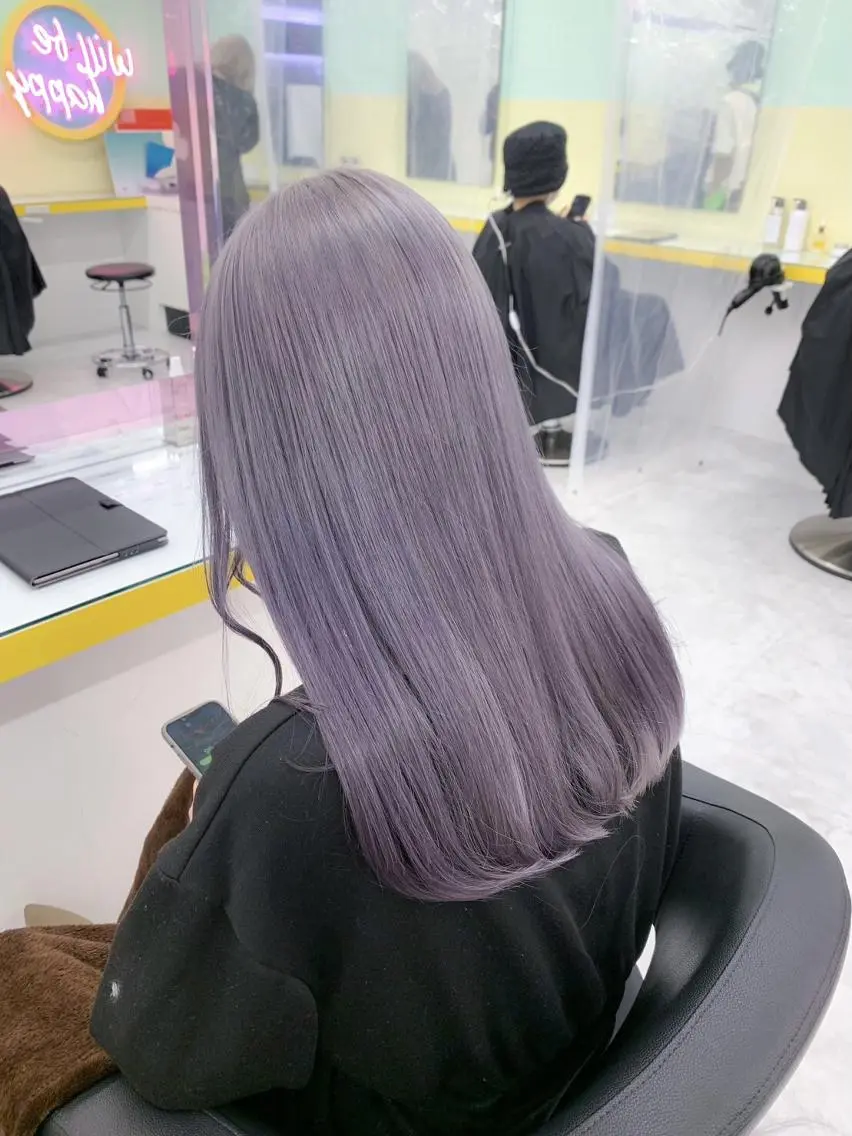 🍇モデル限定🍇カットモデル+ブリーチ+カラー+髪質改善トリートメントの写真