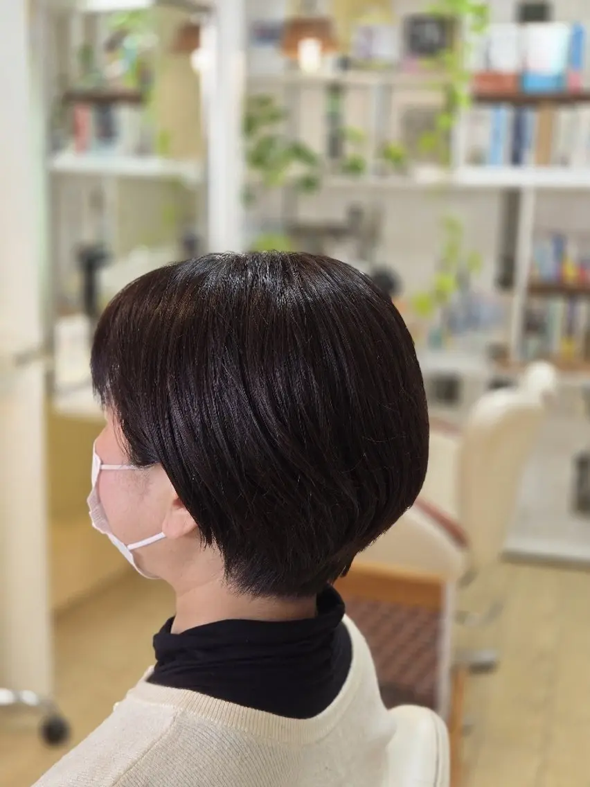 ショート ショートヘア 田中 牧子のヘアスタイル