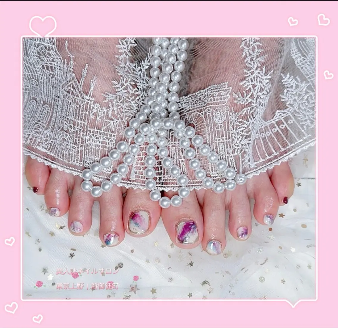 ネイル フットネイル ニュアンスネイル フットネイル 中山 美月のネイルデザイン