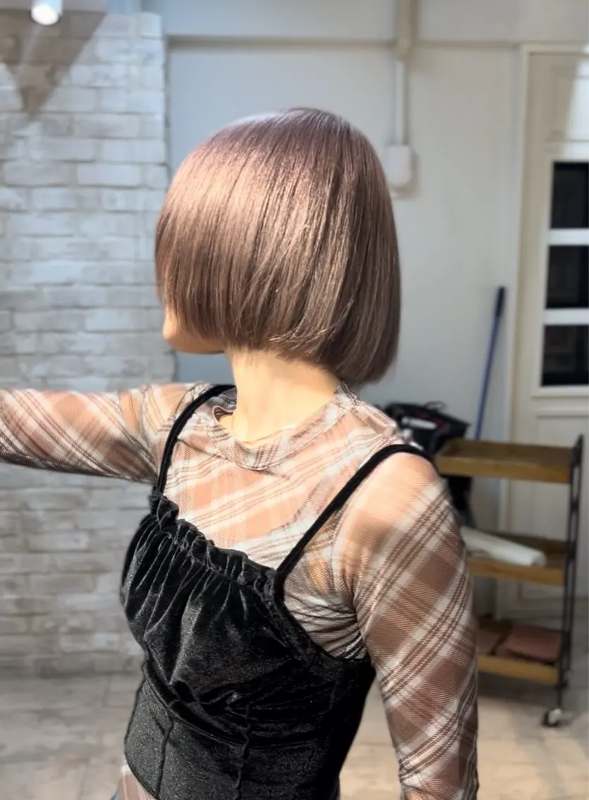 カット+生髪質改善カラートリートメントの写真