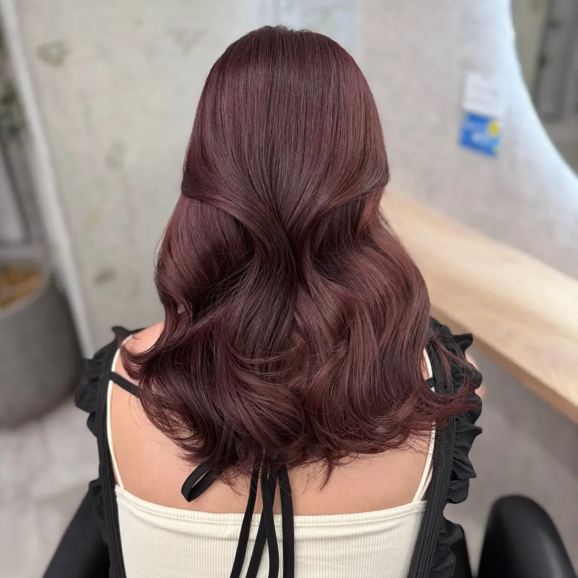 セミロング ピンクブラウン ヘアカラー ほの/ブリーチモデル 🎀/艶カラー‎のヘアスタイル