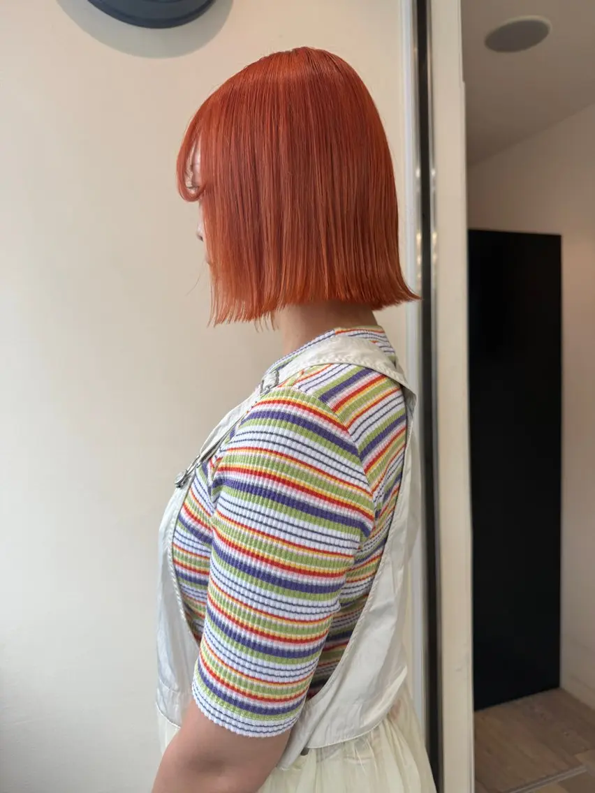 ミディアム カラー ヘアカラー maeda yumiのヘアスタイル