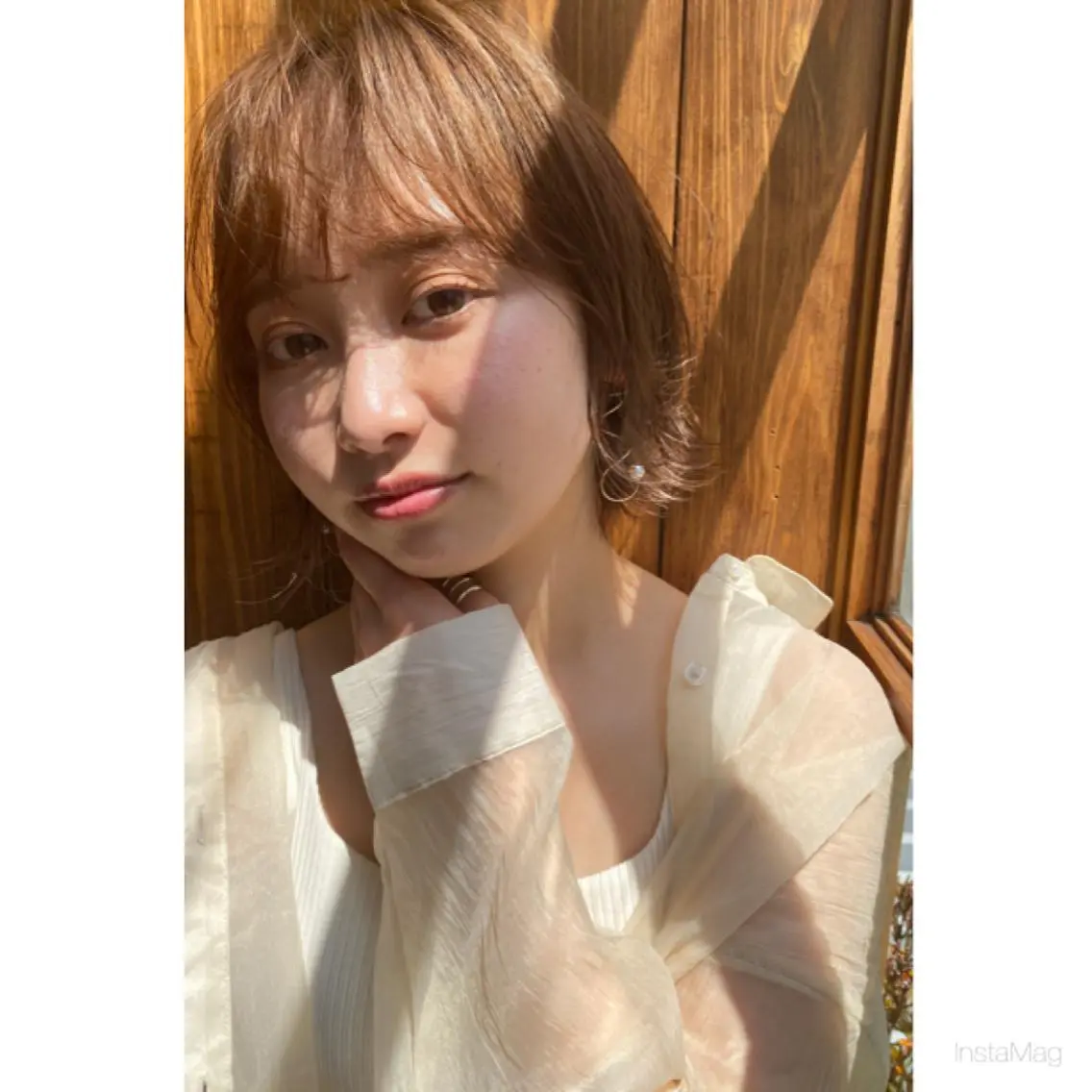 ショート カラー カット ヘアカラー 岩間 香純のヘアスタイル