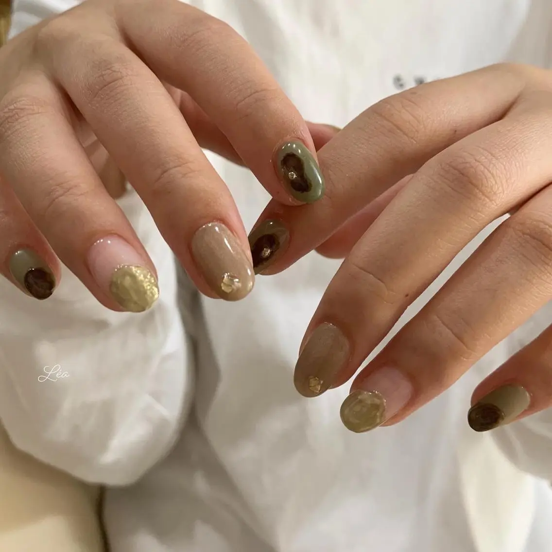 ネイル ジェルネイル パラジェル Léa nailのネイルデザイン