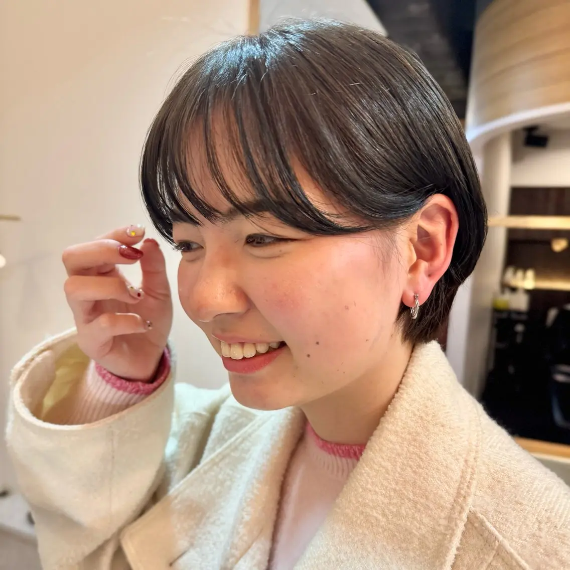 ショート カラー カット ヘアカラー トリートメント ヘッドスパ 透明感カラー/レイ ヤー/Nana🌈のヘアスタイル