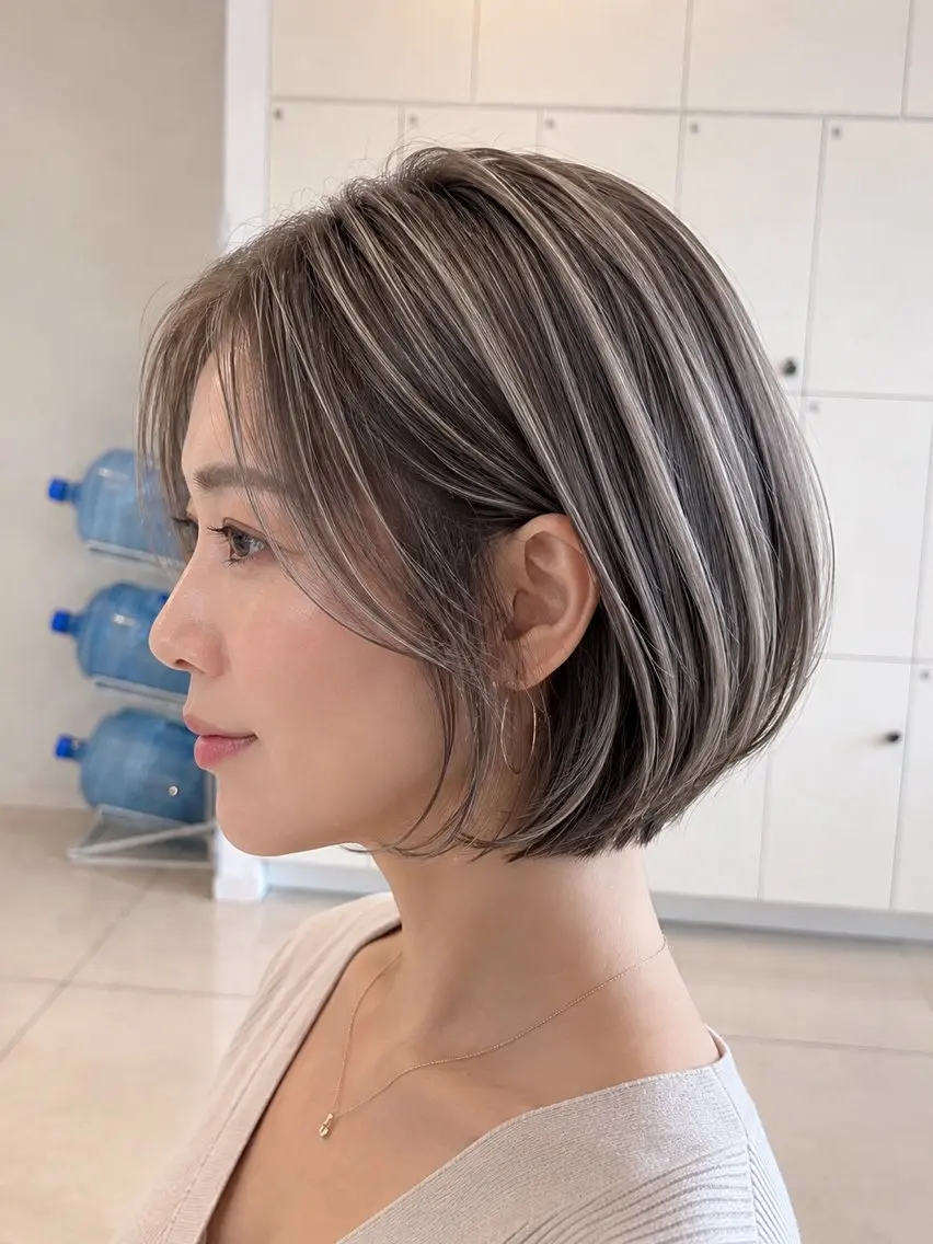 ショート カラー カット ヘアカラー トリートメント 金子 直樹のヘアスタイル