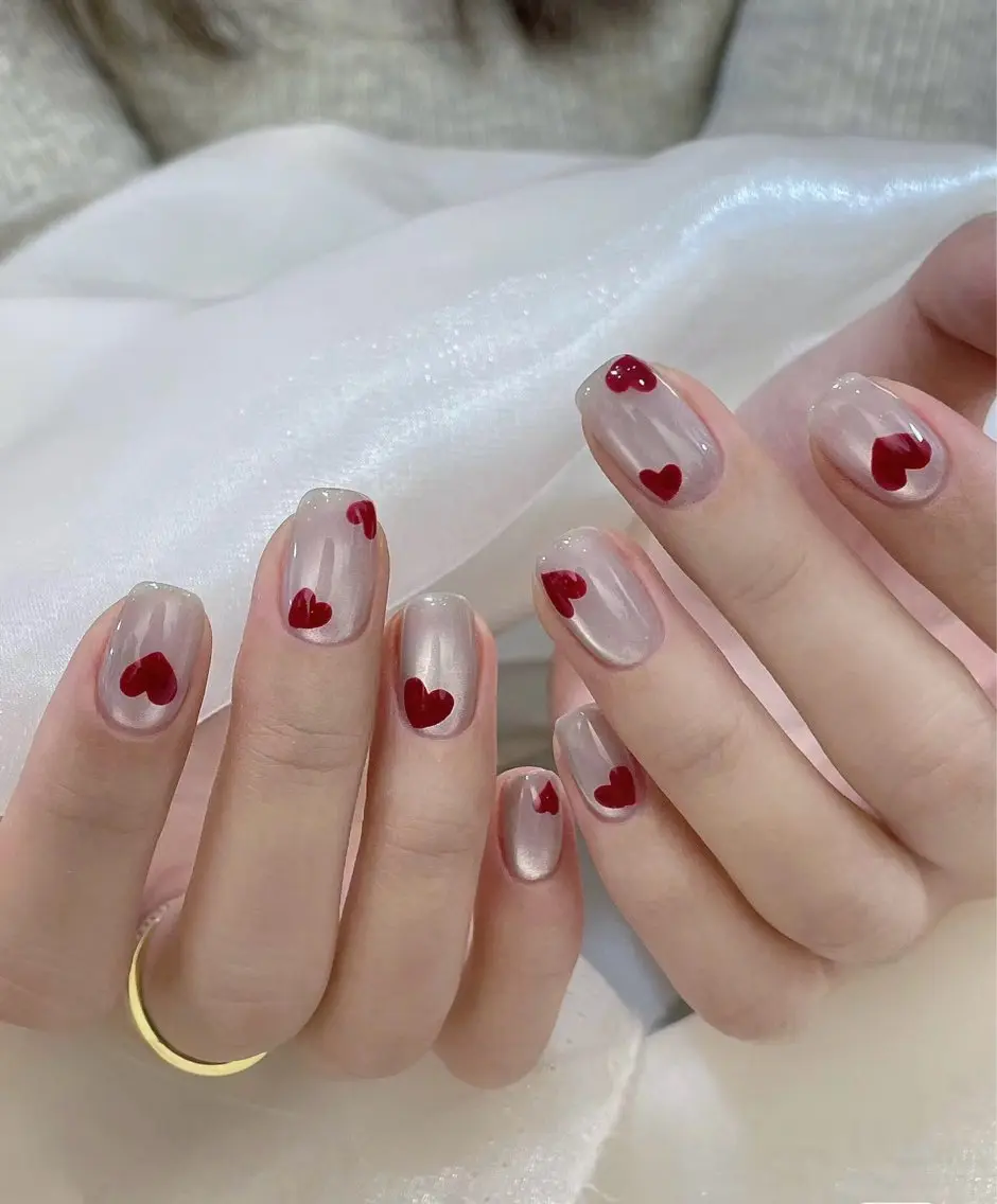 ネイル 長さ出し フットネイル フレンチネイル ジェルネイル ガラスフレンチ More Glam八王子店のネイルデザイン