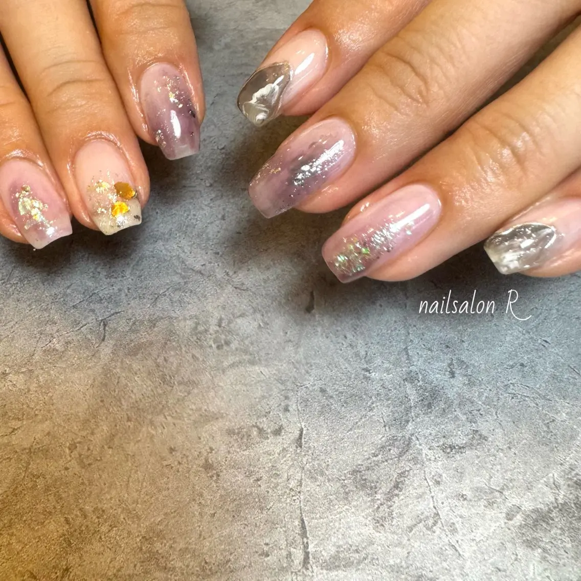 ネイル アートネイル ニュアンスネイル nailsalon Rのネイルデザイン