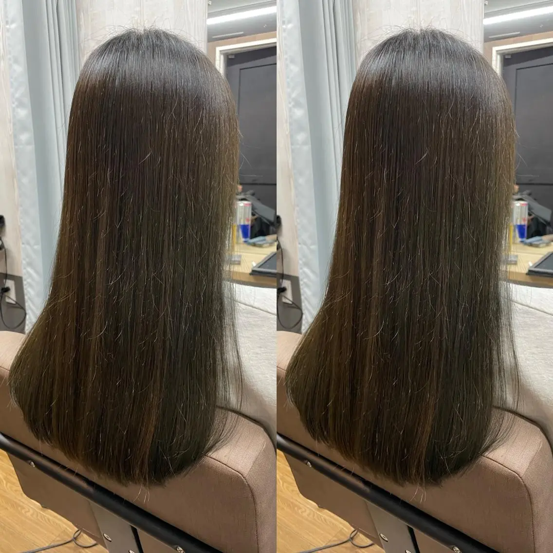 セミロング カット ヘアカラー 縮毛矯正 トリートメント TELA HAIRのヘアスタイル